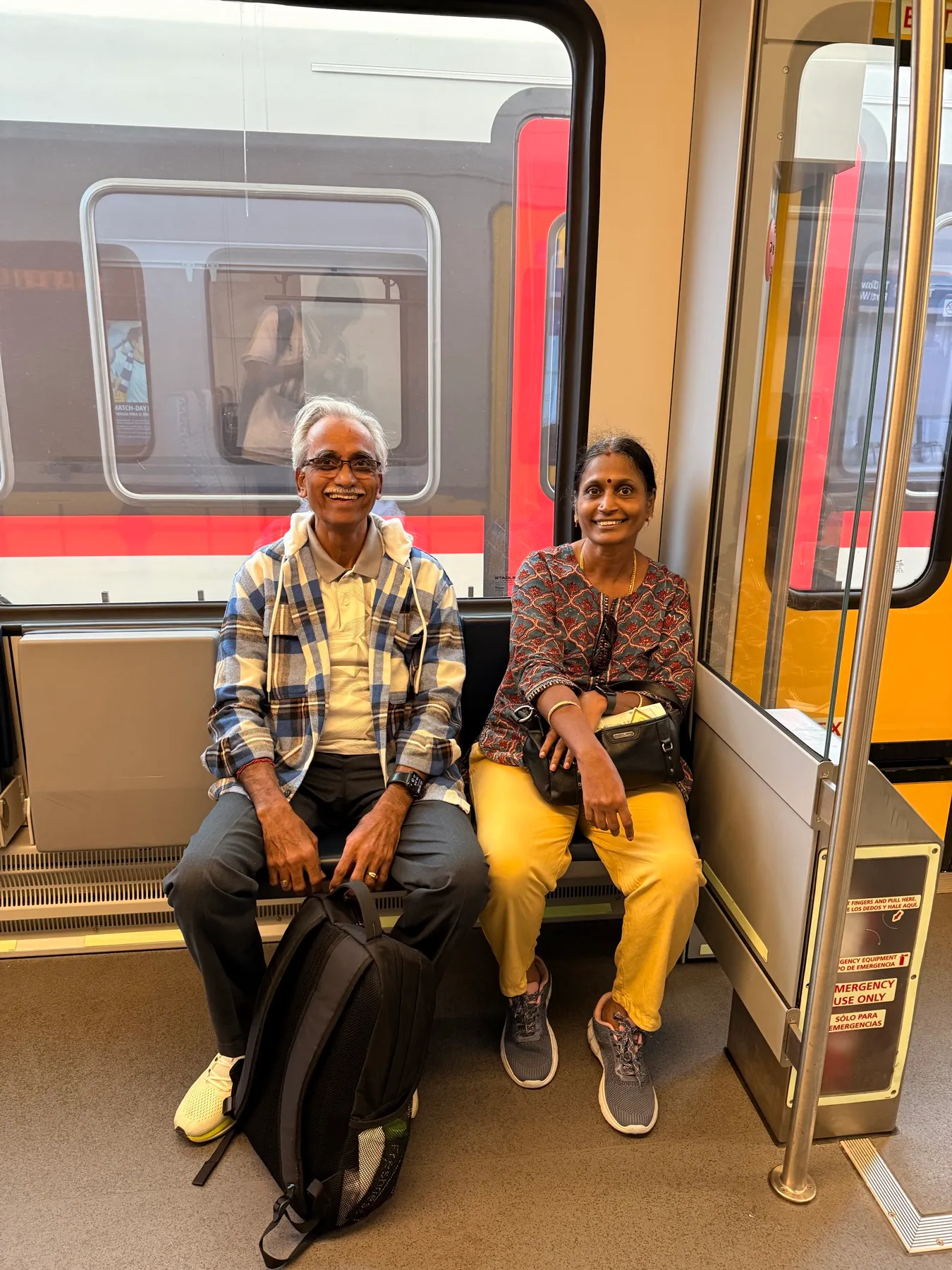 On the DART Silver Line in from DFW, the last stretch back to the house.